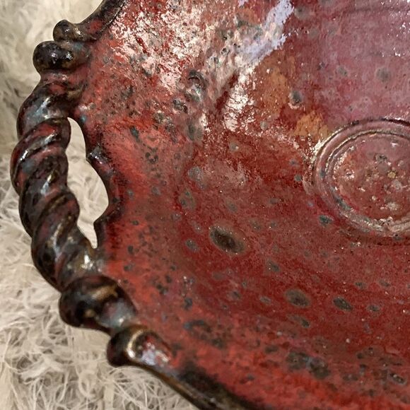 Handmade Artist Signed Stein Studio Art
Pottery Small Pedestal Bowl - Picture 6 of 17